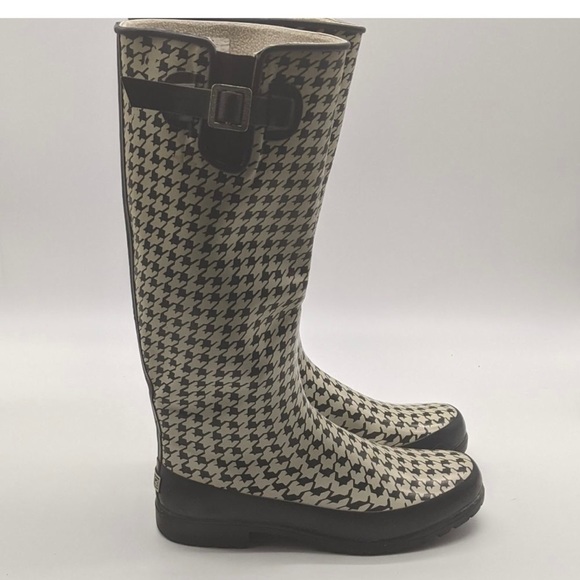 Sperry topsider houndstooth rain boots size 8, worn only once, great condition - Picture 7 of 14